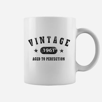 60Th Birthday Gift Vintage 1961 Aged To Perfection Coffee Mug | Crazezy