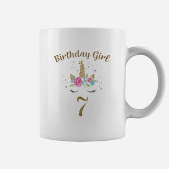 7Th Birthday Girl Unicorn Coffee Mug | Crazezy UK
