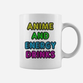 80'S Vintage Neon Anime And Energy Drinks Gift Coffee Mug | Crazezy