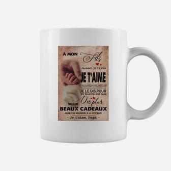 À Mon Fils- Je T'aime Coffee Mug - Thegiftio UK