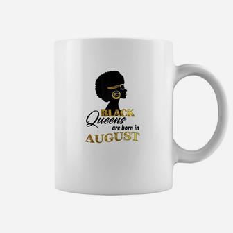African American Black Queens Are Born In August Coffee Mug | Crazezy UK