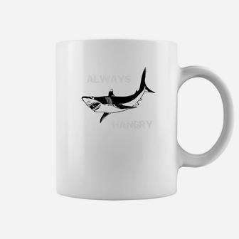 Always Hangry Funny Hungry Shark Coffee Mug - Thegiftio UK