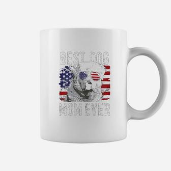 American Flag Best Dog Mom Ever Great Pyrenees Usa Coffee Mug | Crazezy