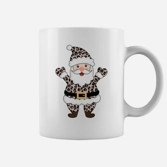 Animal Leopard Print Santa Claus Pattern Christmas Xmas Gift Coffee Mug | Crazezy UK