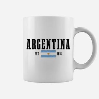 Argentina Est 1816 Argentinian Flag Pride Vintage Argentina Coffee Mug | Crazezy