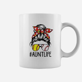 Aunt Life Softball Baseball Coffee Mug | Crazezy DE
