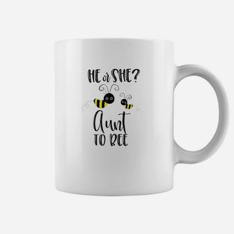 Aunt What Will It Bee Gender Reveal He Or She Matching Gift Coffee Mug | Crazezy