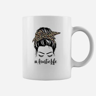 Auntie Life Messy Bun Hair Coffee Mug - Thegiftio UK
