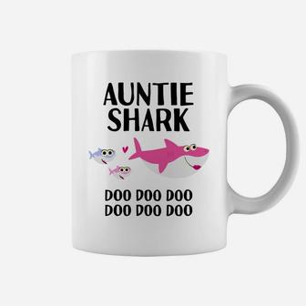Auntie Shark Doo Doo Christmas Birthday Aunt Gift Coffee Mug | Crazezy AU