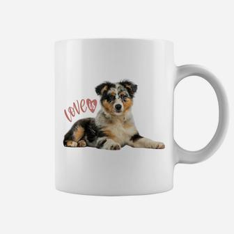 Australian Shepherd Shirt Aussie Mom Dad Love Dog Pet Tee Coffee Mug | Crazezy