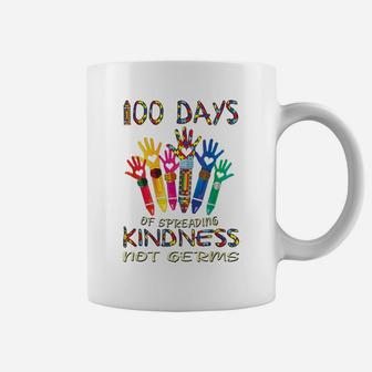 Autism Awareness 100 Days Of Spreading Kindness Not Germs Coffee Mug | Crazezy DE