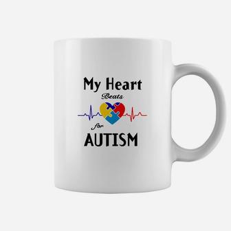 Autismus-Bewusstsein Tassen Herzschlag für Autismus, Herz-Design - Seseable