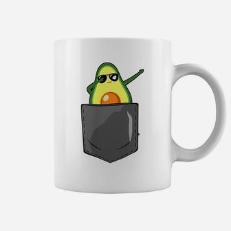 Avocado Pocket Funny Dabbing Avocado In Pocket Coffee Mug | Crazezy DE