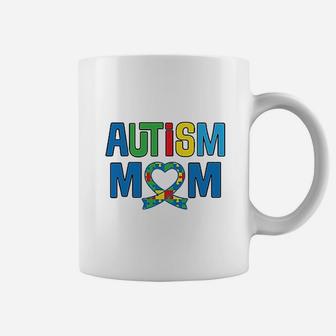 Awareness Mom Puzzle Ribbon Coffee Mug | Crazezy