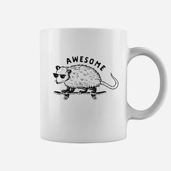 Awesome Possum Funny Cool 90S Retro Animal Lover Graphic Coffee Mug | Crazezy