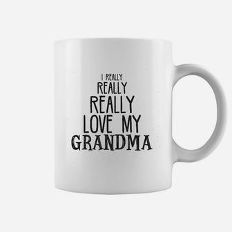 Baby Really Really Love My Grandma Coffee Mug | Crazezy