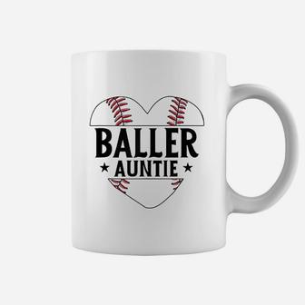 Baseball Baller Auntie Coffee Mug | Crazezy