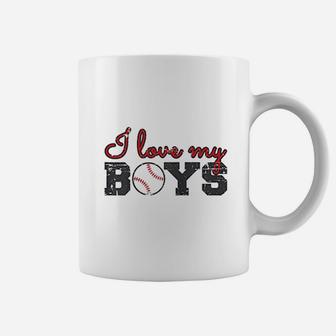 Baseball Mom I Love My Boys Coffee Mug | Crazezy