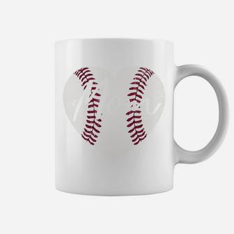 Baseball Softball Heart Mom Hoodie Cute Mother's Day Gift Coffee Mug | Crazezy AU