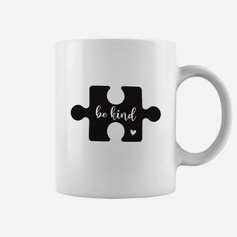 Be Kind Women Cute Puzzle Graphics Coffee Mug | Crazezy