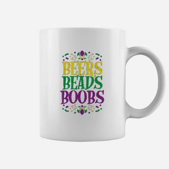 Beads Bobs Funny Mardi Gras Carnival Men Boyfriend Coffee Mug | Crazezy AU