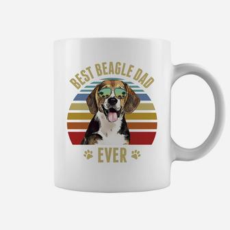 Beagle Best Dog Dad Ever Retro Sunset Beach Vibe Sweatshirt Coffee Mug | Crazezy AU