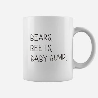 Bears Beets Baby Bump Funny Coffee Mug | Crazezy