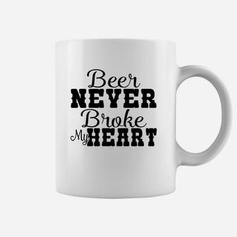 Beer Never Broke My Heart Coffee Mug | Crazezy
