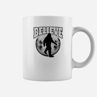 Believe Bigfoot Walking In Front Of The Moon Funny Coffee Mug - Thegiftio