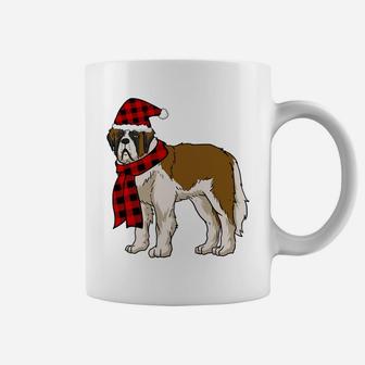 Bernard Buffalo Plaid St Bernard Dog Lover Christmas Coffee Mug | Crazezy