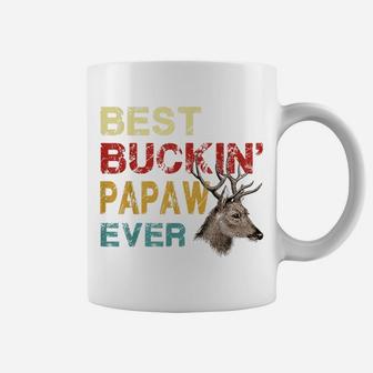 Best Buckin' Papaw Ever Shirt Deer Hunting Bucking Father Coffee Mug | Crazezy