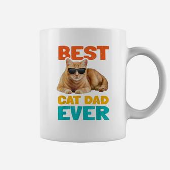 Best Cat Dad Ever Funny Cat Owner Tabby Birthday Fathers Day Coffee Mug | Crazezy DE