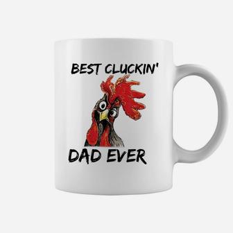 Best Cluckin' Dad Ever Farm Funny Chicken Daddy Father's Day Coffee Mug | Crazezy DE