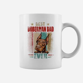 Best Doberman Dad Ever Retro Vintage Dog Lovers Coffee Mug | Crazezy AU