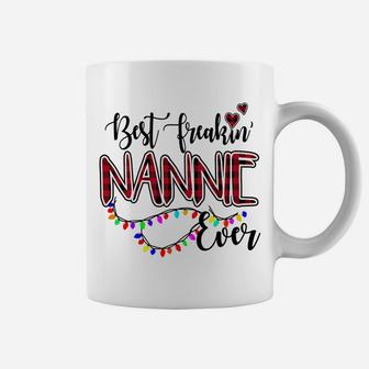 Best Freakin' Nannie Ever Christmas - Grandma Gift Coffee Mug | Crazezy
