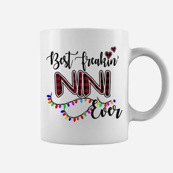 Best Freakin' Nini Ever Christmas - Grandma Gift Sweatshirt Coffee Mug | Crazezy