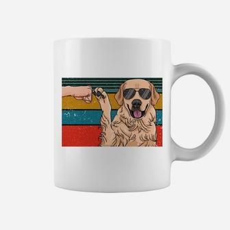 Best Golden Retriever Dad Ever Dog Dad Fist Bump Sweatshirt Coffee Mug | Crazezy UK