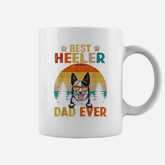 Best Heeler Dad Ever Vintage Dog Lover Coffee Mug | Crazezy UK