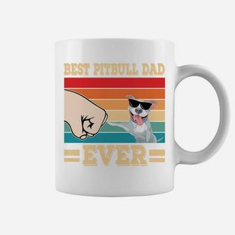 Best Pitbull Dad Retro Vintage Sunglasses Funny Dog Owner Sweatshirt Coffee Mug | Crazezy