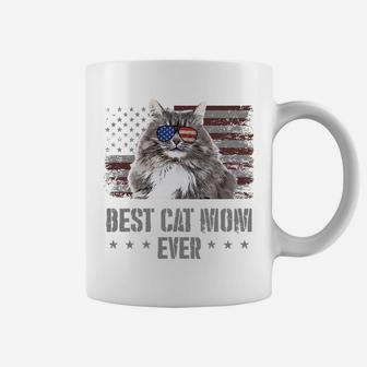 Best Siberian Cat Mom Ever Retro Usa American Flag Sweatshirt Coffee Mug | Crazezy DE