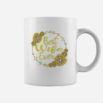 Best Wife Ever Sunflower Mother Day Gift Coffee Mug | Crazezy DE