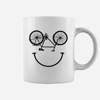 Bicycle Smiling Face Coffee Mug | Crazezy UK