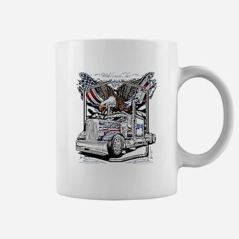 Big Rig Wild And Free Truck Driver Semi Coffee Mug | Crazezy AU