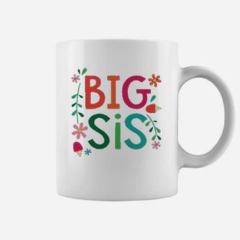 Big Sis Girls Cute Sister Announcement Gift Coffee Mug | Crazezy UK