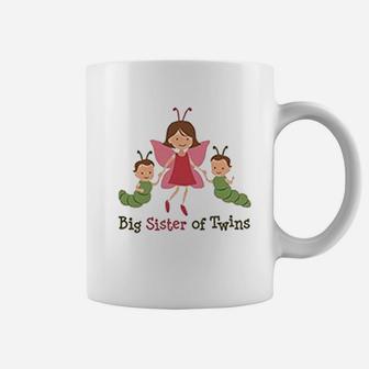 Big Sister Of Twins Coffee Mug | Crazezy