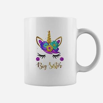 Big Sister Unicorn Birthday Girl Unicorn Gift Coffee Mug | Crazezy AU