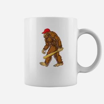 Bigfoot Sasquatch Baseball Catcher Pitcher Men Boys Coffee Mug - Thegiftio UK