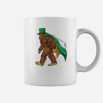 Bigfoot St Patricks Day Boys Leprechaun Irish Flag Coffee Mug - Thegiftio UK