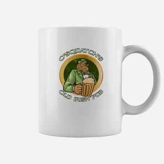 Bigfoot St Patricks Day Sasquatch Irish Pub Funny Coffee Mug - Thegiftio UK