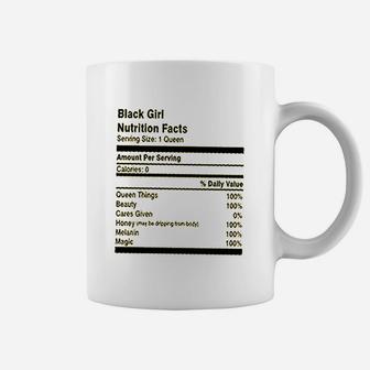 Black Girl Nutrition Facts Coffee Mug | Crazezy CA